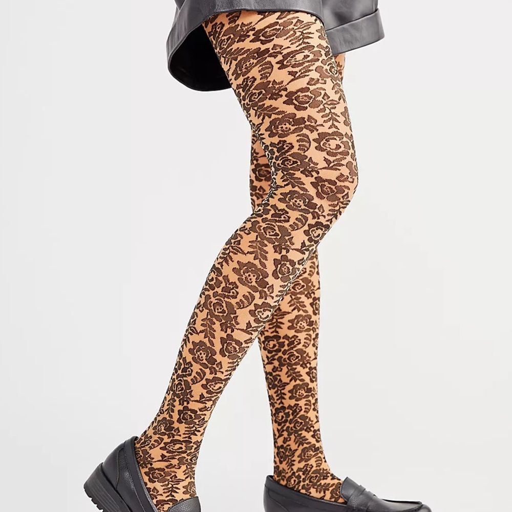 Free People Saved By The Belle Lace Tights